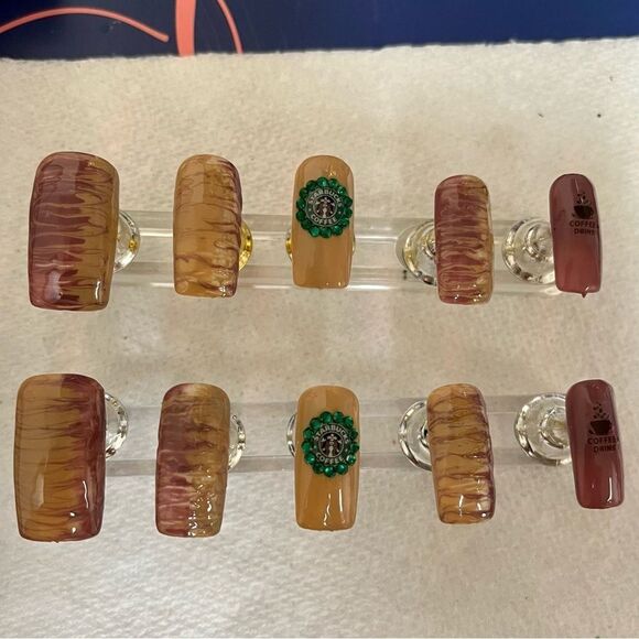 Coffee shop gel pressons - Picture 4 of 10